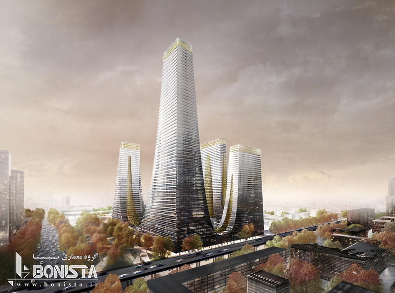 طراحی برج های کرادل توسط شرکت معماری تونکین لیو در ژنگژو چین